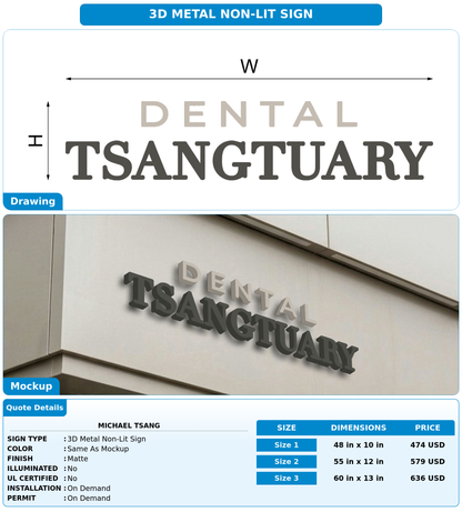 CUSTOM MOCKUP SIGN FOR Michael Tsang