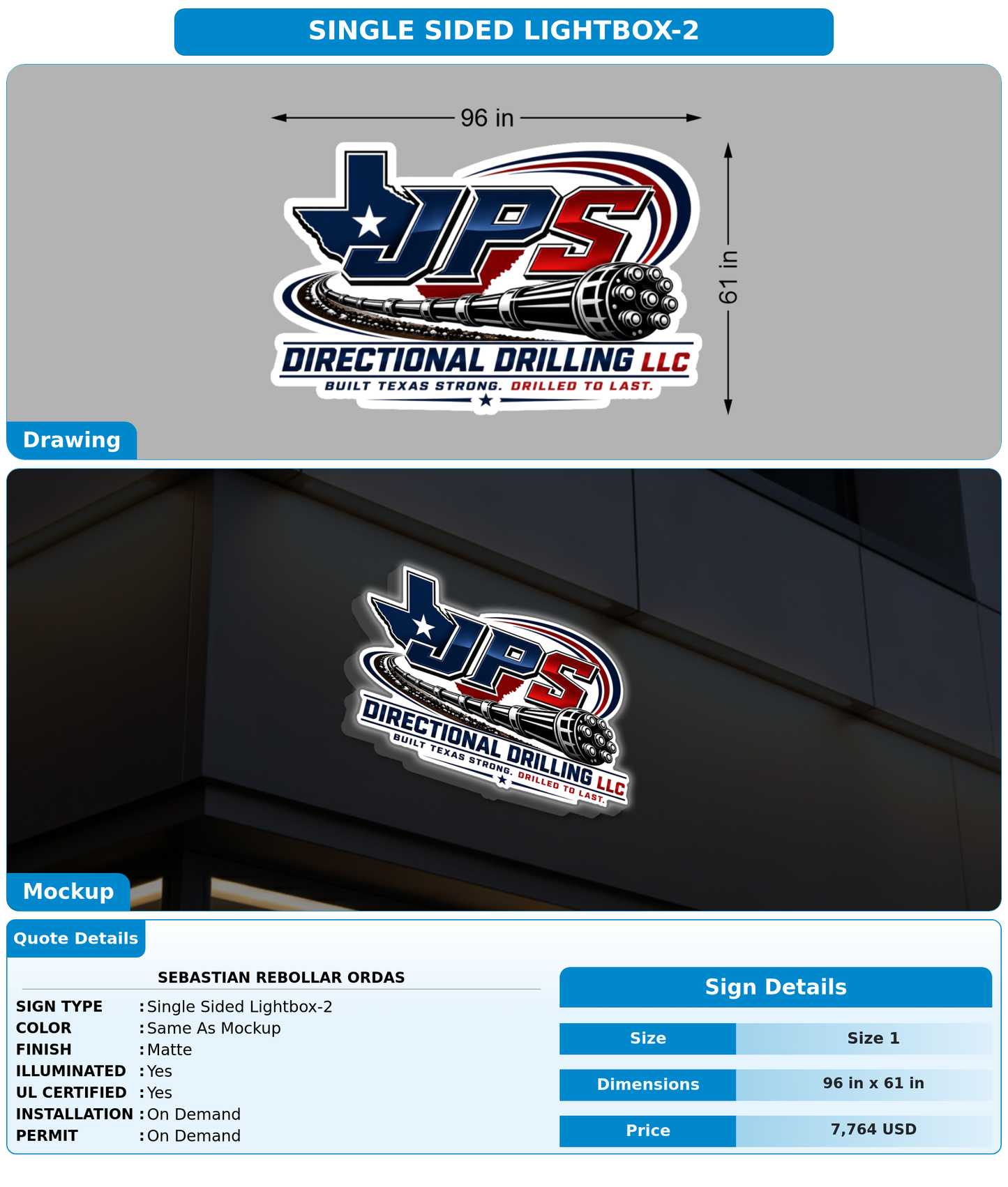 CUSTOM MOCKUP SIGN FOR Sebastian Rebollar Ordas