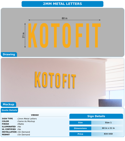 CUSTOM MOCKUP SIGN FOR Vibhav