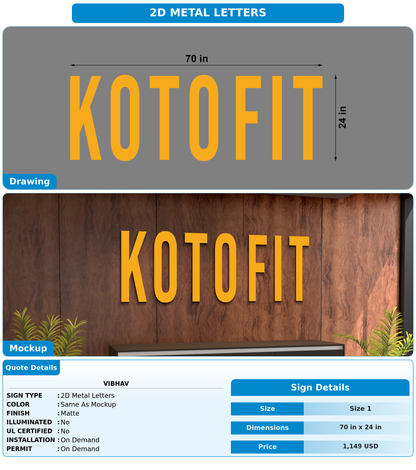 CUSTOM MOCKUP SIGN FOR Vibhav