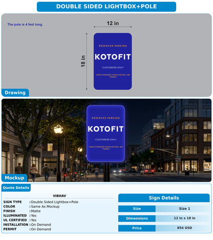 CUSTOM MOCKUP SIGN FOR Vibhav
