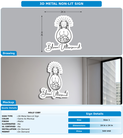 CUSTOM MOCKUP SIGN FOR Holly Coby