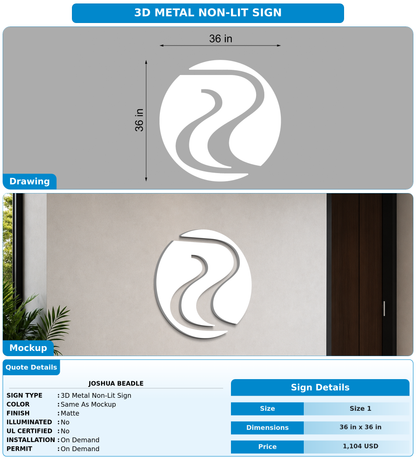 CUSTOM MOCKUP SIGN FOR Joshua Beadle