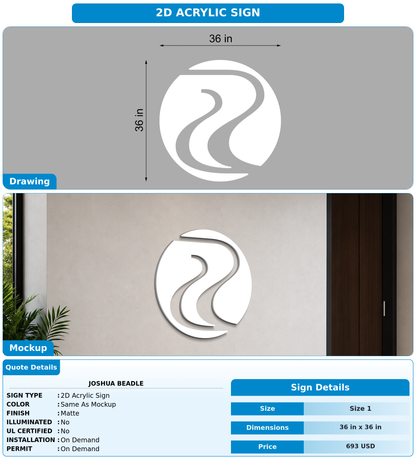 CUSTOM MOCKUP SIGN FOR Joshua Beadle