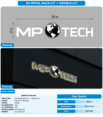CUSTOM MOCKUP SIGN FOR JANNETH PAUCAR