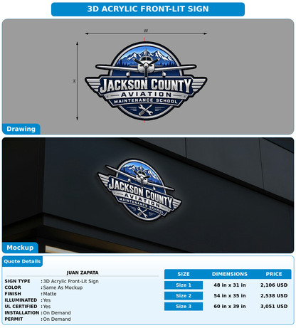 CUSTOM MOCKUP SIGN FOR Juan Zapata