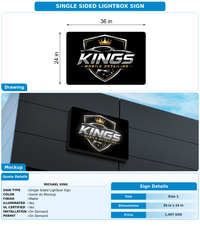 CUSTOM MOCKUP SIGN FOR Michael King
