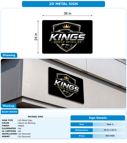 CUSTOM MOCKUP SIGN FOR Michael King