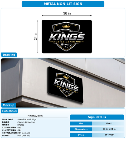 CUSTOM MOCKUP SIGN FOR Michael King