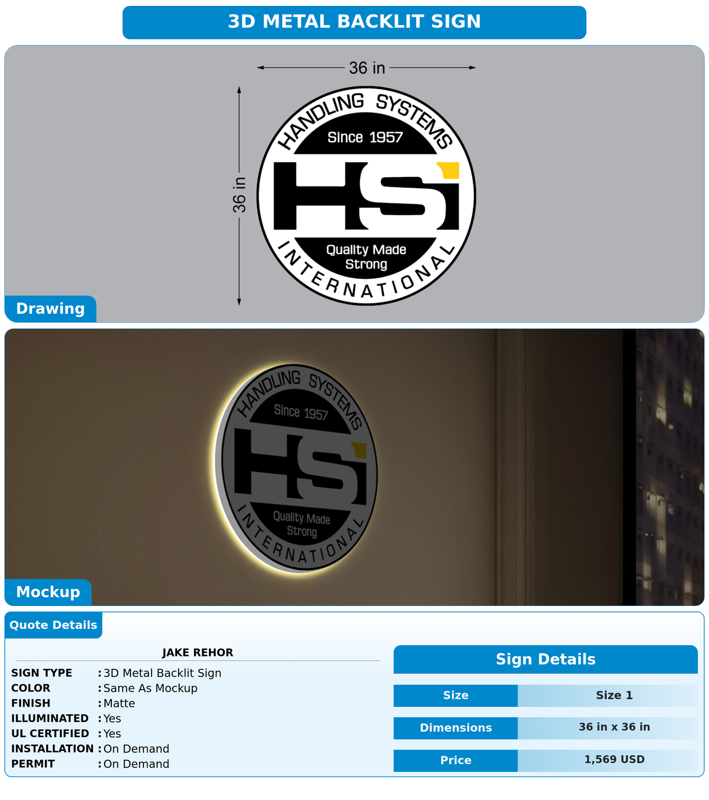 CUSTOM MOCKUP SIGN FOR Jake Rehor