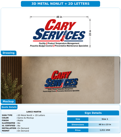 CUSTOM MOCKUP SIGN FOR LANCE MARTIN