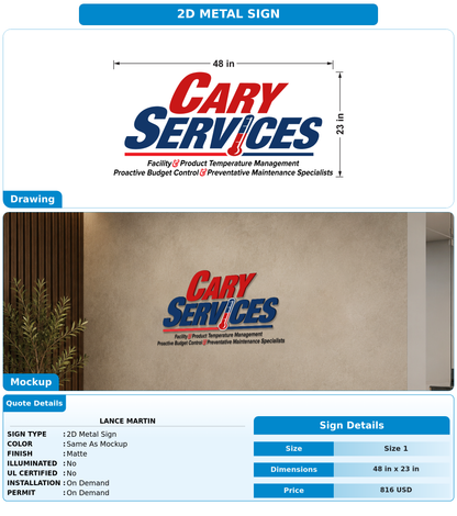 CUSTOM MOCKUP SIGN FOR LANCE MARTIN