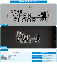 CUSTOM MOCKUP SIGN FOR Christopher
