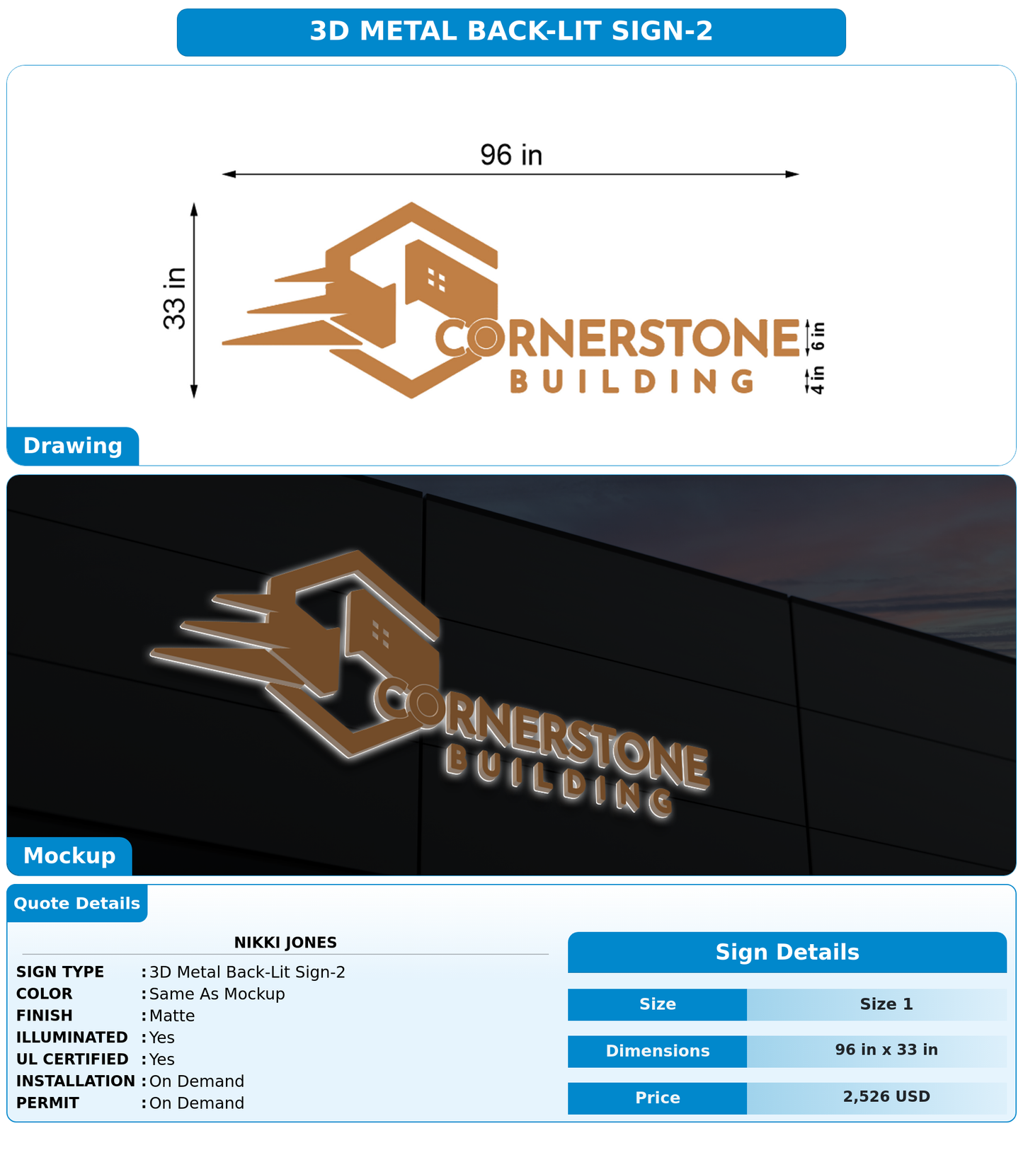 CUSTOM MOCKUP SIGN FOR nikki jones