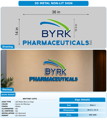 CUSTOM MOCKUP SIGN FOR Brittney Soto