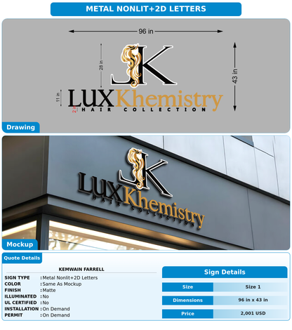 CUSTOM MOCKUP SIGN FOR Kemwain Farrell
