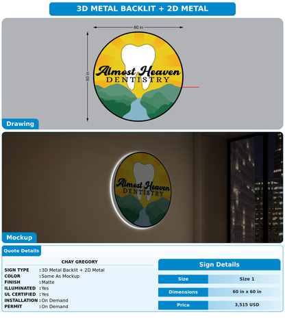 CUSTOM MOCKUP SIGN FOR Chay Gregory