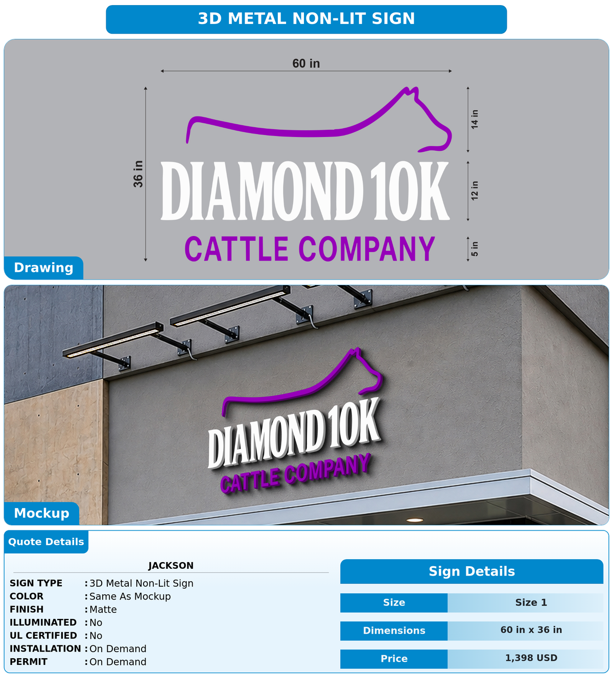 CUSTOM MOCKUP SIGN FOR Jackson