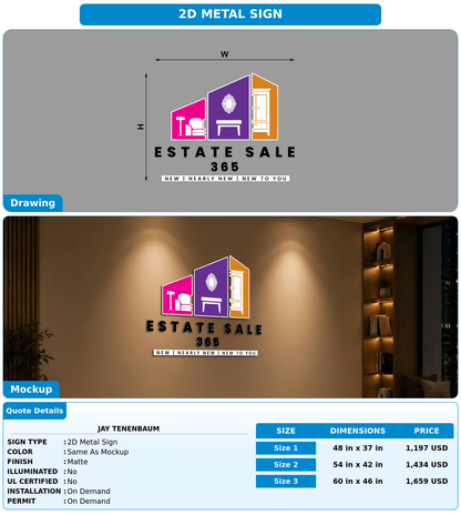 CUSTOM MOCKUP SIGN FOR Jay Tenenbaum