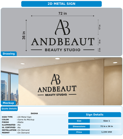 CUSTOM MOCKUP SIGN FOR Dasha