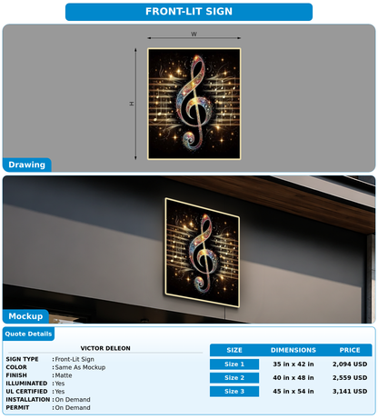 CUSTOM MOCKUP SIGN FOR Victor DeLeon