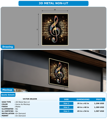 CUSTOM MOCKUP SIGN FOR Victor DeLeon