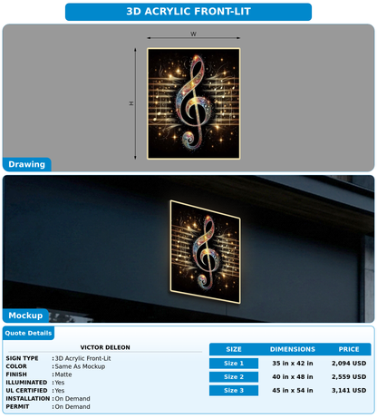 CUSTOM MOCKUP SIGN FOR Victor DeLeon