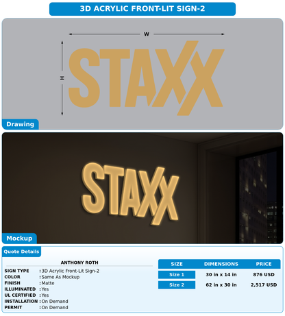 CUSTOM MOCKUP SIGN FOR Anthony Roth