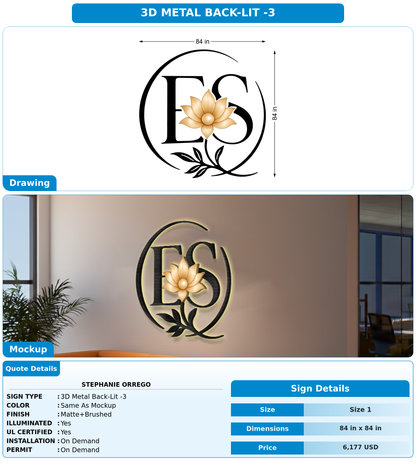 CUSTOM MOCKUP SIGN FOR Stephanie Orrego