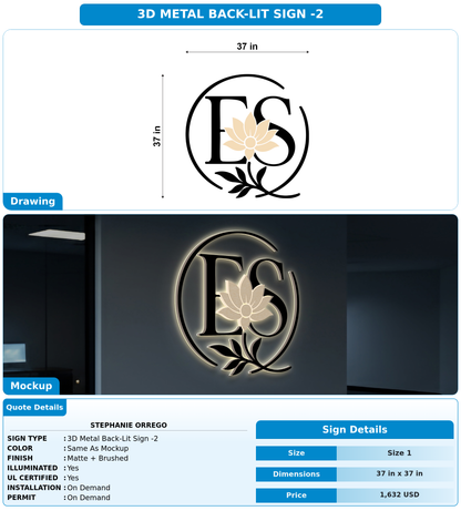 CUSTOM MOCKUP SIGN FOR Stephanie Orrego