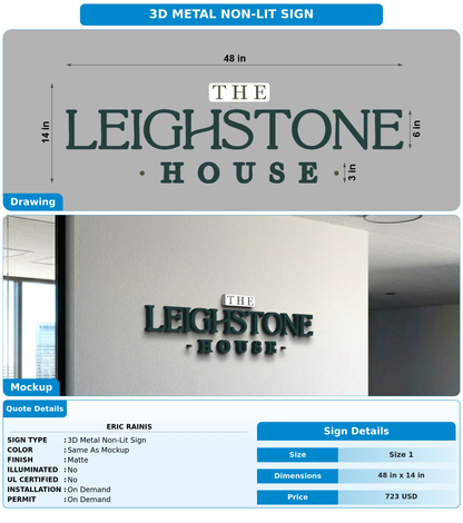 CUSTOM MOCKUP SIGN FOR Eric Rainis