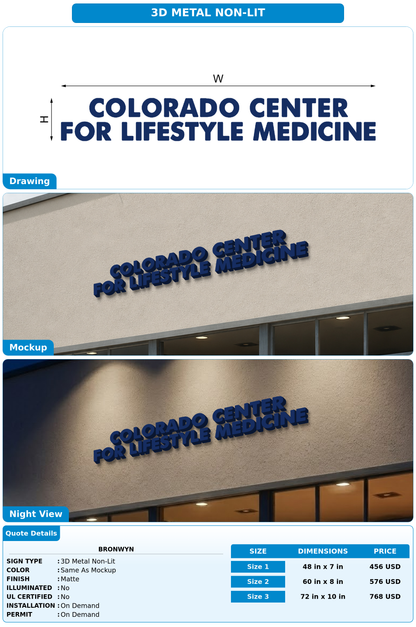CUSTOM MOCKUP SIGN FOR Bronwyn