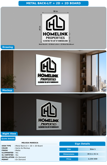 CUSTOM MOCKUP SIGN FOR Melissa Maresca