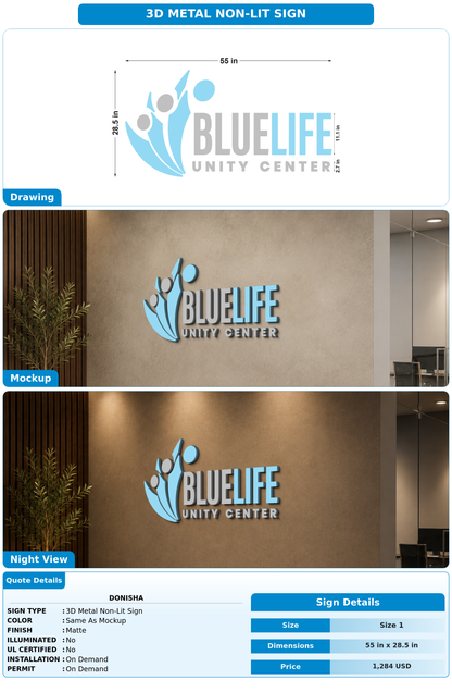 CUSTOM MOCKUP SIGN FOR Donisha