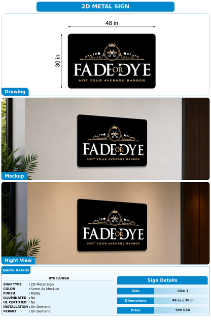 CUSTOM MOCKUP SIGN FOR Dye ilunga