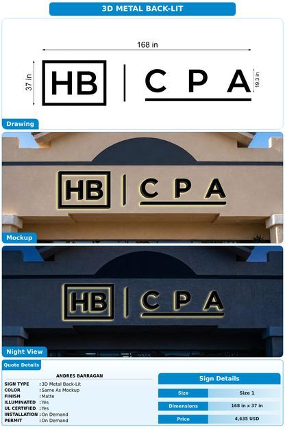CUSTOM MOCKUP SIGN FOR Andres Barragan