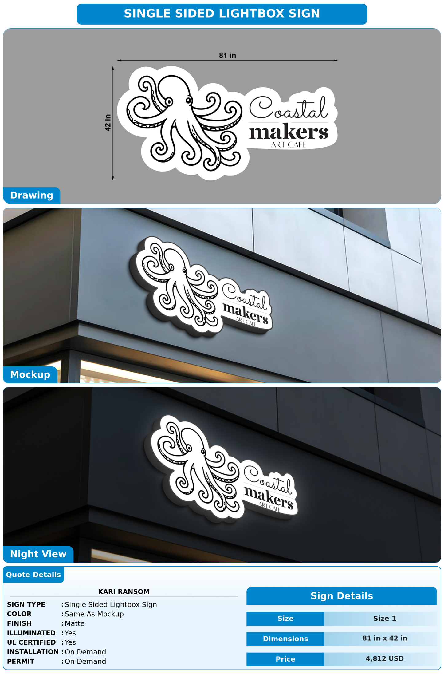 CUSTOM MOCKUP SIGN FOR Kari Ransom