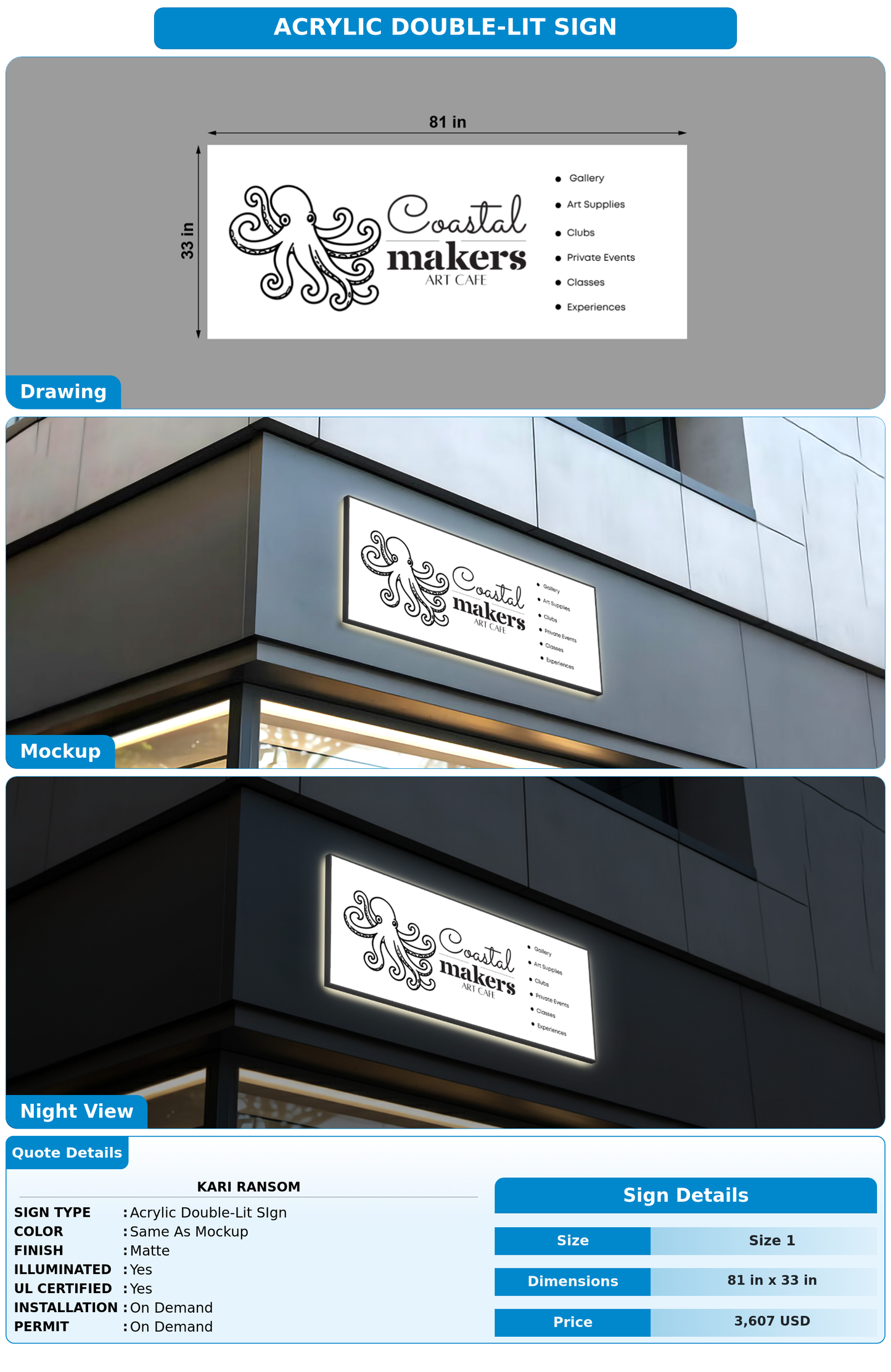 CUSTOM MOCKUP SIGN FOR Kari Ransom