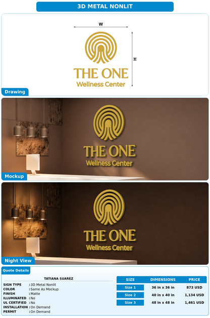 CUSTOM MOCKUP SIGN FOR Tatiana Suarez