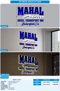 CUSTOM MOCKUP SIGN FOR Manuel A Luna