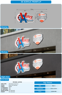 CUSTOM MOCKUP SIGN FOR Michael Laxton