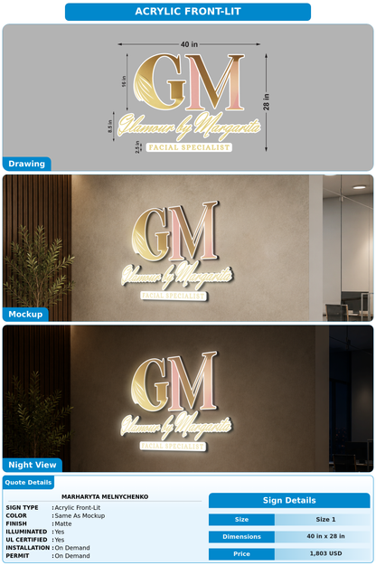 CUSTOM MOCKUP SIGN FOR Marharyta Melnychenko