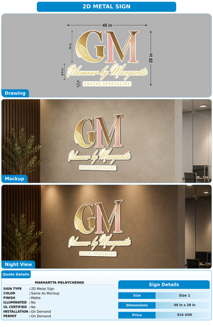 CUSTOM MOCKUP SIGN FOR Marharyta Melnychenko