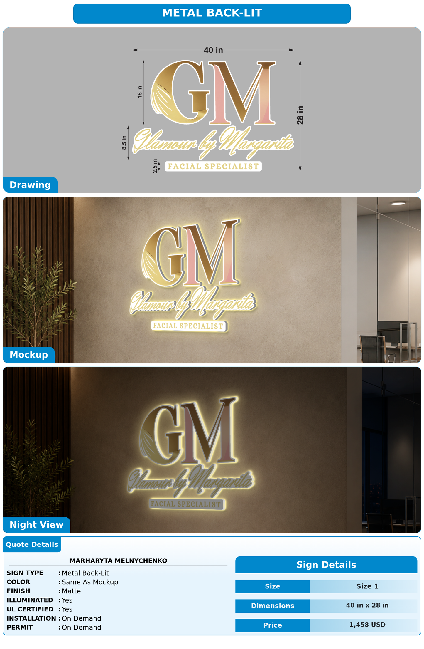 CUSTOM MOCKUP SIGN FOR Marharyta Melnychenko