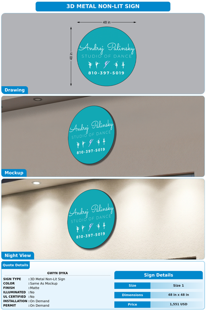 CUSTOM MOCKUP SIGN FOR Gwyn Dyka