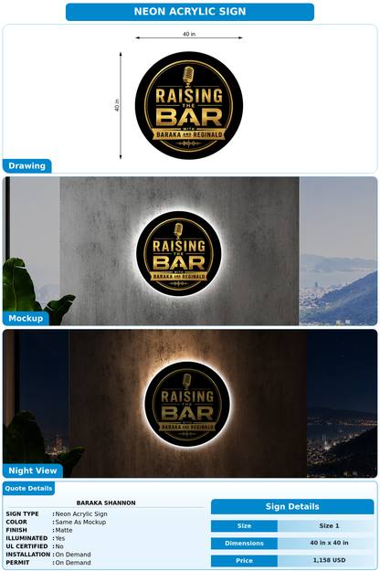 CUSTOM MOCKUP SIGN FOR Baraka Shannon