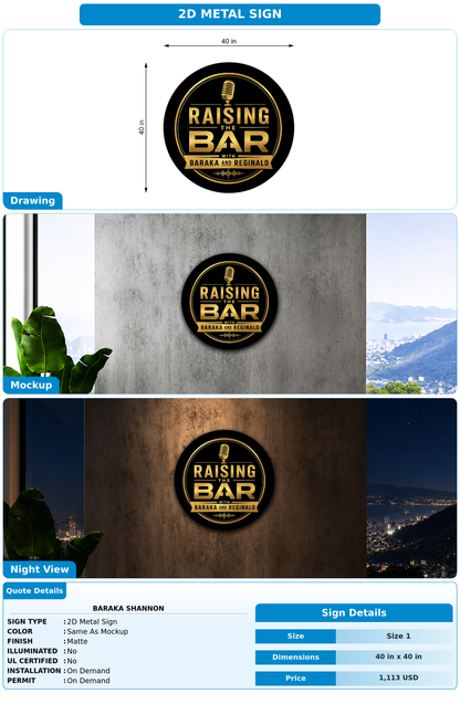CUSTOM MOCKUP SIGN FOR Baraka Shannon