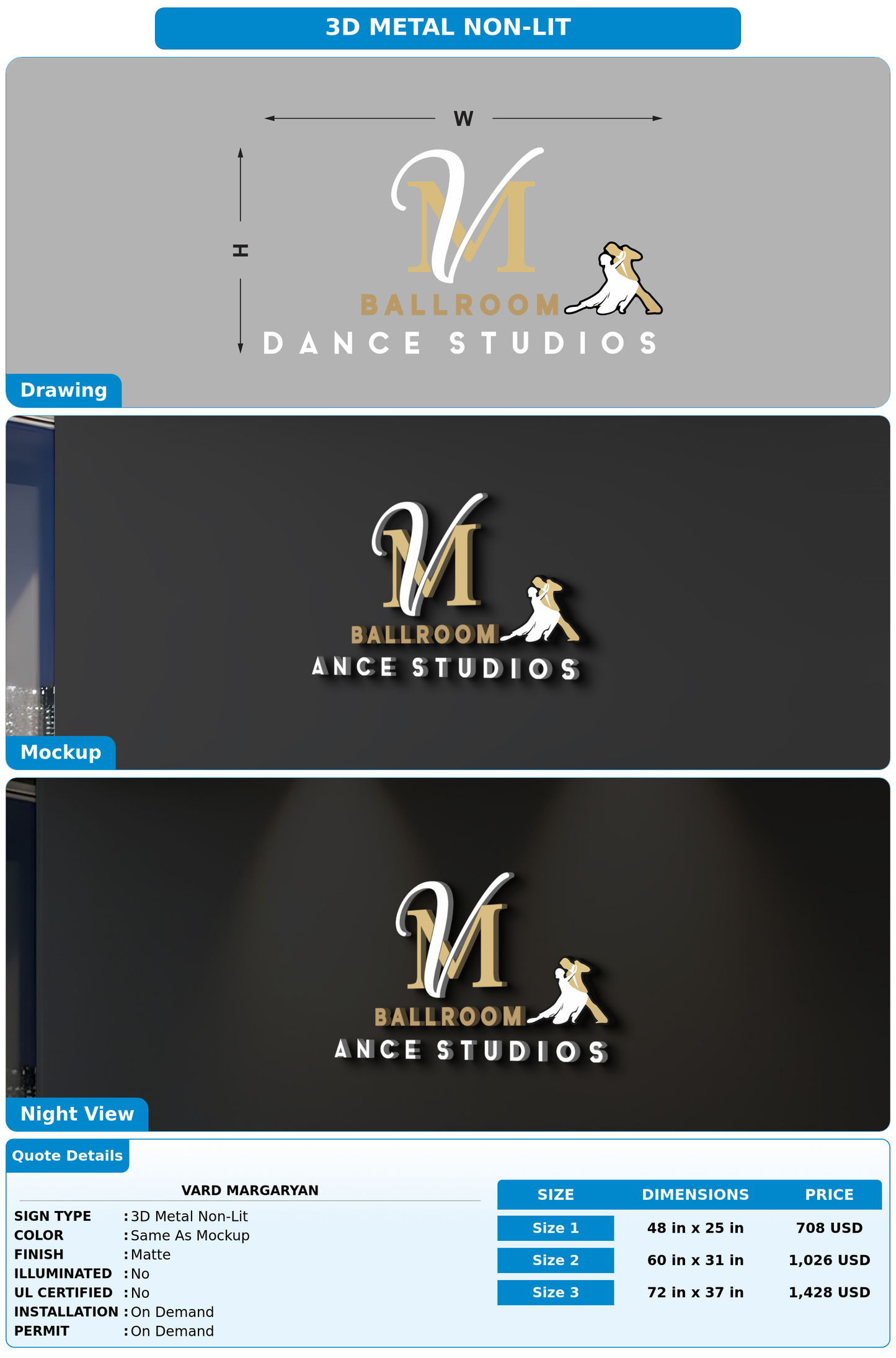 CUSTOM MOCKUP SIGN FOR VARD MARGARYAN
