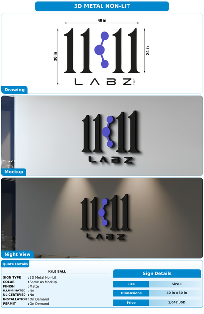 CUSTOM MOCKUP SIGN FOR Kyle Ball