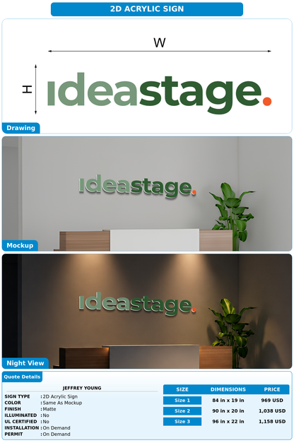CUSTOM MOCKUP SIGN FOR Jeffrey Young